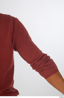 Nathaniel arm casual dressed red sweater sleeve upper body 0005.jpg
